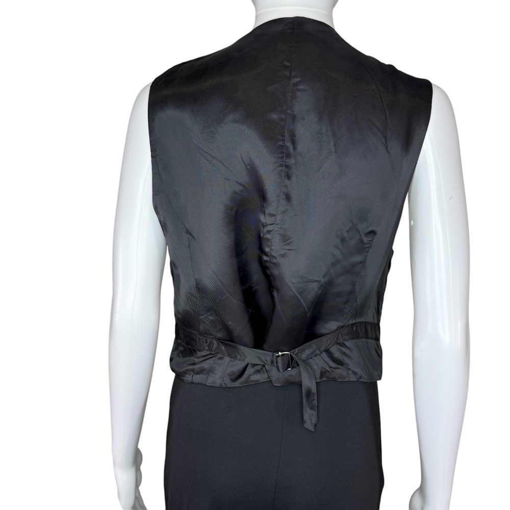 Sandro Pinstriped Twill and Satin Vest 40 - Picture 6 of 10
